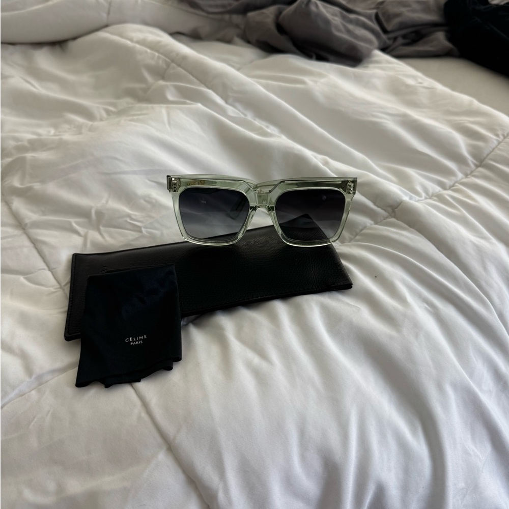 Celine Green Transparent Sunglasses